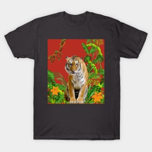 Tiger with Jungle Background T-Shirt